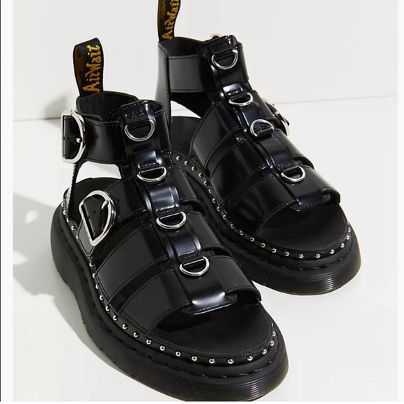 NEW MACKAYE HARDWARE LEATHER STRAP SANDALS - Picture 4 of 8